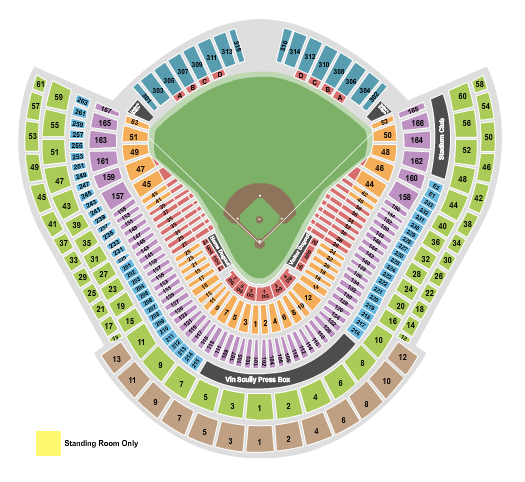 Dodger Stadium Mariners Seating Chart